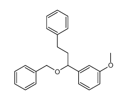 1-methoxy-3-(3-phenyl-1-phenylmethoxypropyl)benzene结构式