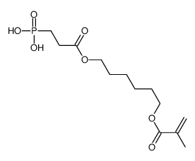 [3-[6-(2-methylprop-2-enoyloxy)hexoxy]-3-oxopropyl]phosphonic acid结构式