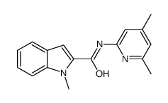N-(4,6-dimethylpyridin-2-yl)-1-methylindole-2-carboxamide结构式