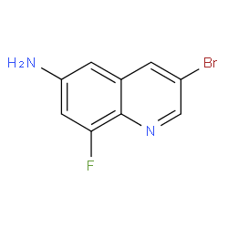 3-broMo-8-fluoroquinolin-6-aMine Structure