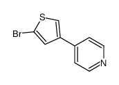 4-(5-bromothiophen-3-yl)pyridine结构式