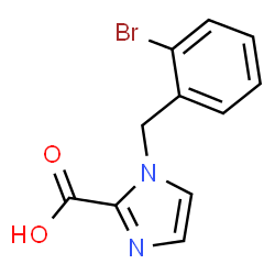 1-(2-Bromobenzyl)-1H-imidazole-2-carboxylic acid structure