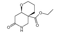 ethyl 7-oxooctahydro-2H-pyrano[3,2-c]pyridine-4a-carboxylate结构式
