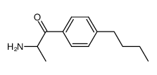 1-Propanone,2-amino-1-(4-butylphenyl)- Structure