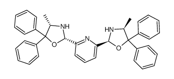 2,6-双[(2S,4S)-4-甲基-5,5-二苯基恶唑啉-2-基]吡啶结构式