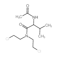 Butanamide,2-(acetylamino)-N,N-bis(2-chloroethyl)-3-methyl- structure