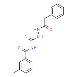3-methyl-N-{[2-(phenylacetyl)hydrazino]carbonothioyl}benzamide结构式