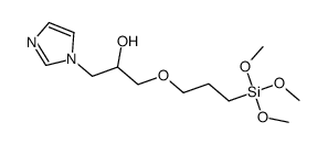 α-[[3-(Trimethoxysilyl)propoxy]methyl]-1H-imidazole-1-ethanol结构式