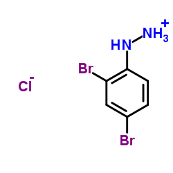 2,4-DIBROMOPHENYLHYDRAZINE HYDROCHLORIDE Structure