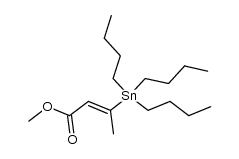 methyl (2E)-3-(tributylstannyl)but-2-enoate结构式
