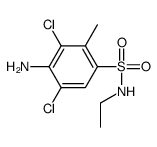 4-amino-3,5-dichloro-N-ethyl-2-methylbenzenesulfonamide结构式