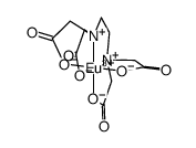 europium(III) ethylenediaminetetraacetate(1-)结构式