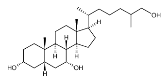 cholestane-3,7,26-triol结构式