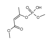 3-(hydroxy-methoxy-phosphoryloxy)-trans-crotonic acid methyl ester结构式