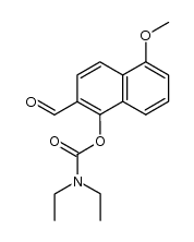 2-formyl-5-methoxynaphthalen-1-yl diethylcarbamate结构式