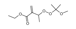 ethyl 2-<1-<(1-methoxy-1-methylethyl)peroxy>ethyl>propenoate结构式