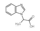 2-(1H-苯并咪唑-1-基)丙酸结构式