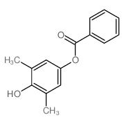 1,4-Benzenediol,2,6-dimethyl-, 4-benzoate结构式