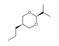 cis-5-(2-iodoethyl)-2-iso-propyl-1,3-dioxane Structure