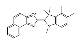 2-(1,3,3,4,5-pentamethylindol-1-ium-2-yl)benzo[e][1,3]benzoxazole Structure
