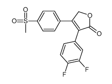 3-(3,4-Difluorophenyl)-4-(4-(methylsulfonyl)phenyl)-2(5H)-furanone结构式