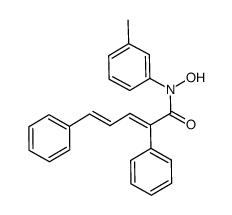 N-m-tolyl-α-phenylstyrylacrylohydroxamic acid结构式