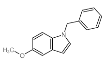 1H-Indole,5-methoxy-1-(phenylmethyl)- structure