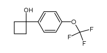 1-(4-trifluoromethoxyphenyl)cyclobutanol结构式