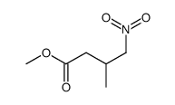 Butanoic acid, 3-Methyl-4-nitro-, Methyl ester结构式