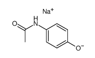 sodium 4-acetylaminophenolate Structure