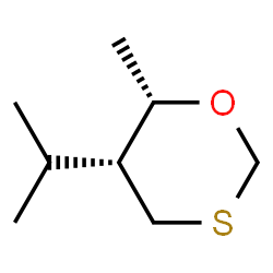 1,3-Oxathiane,6-methyl-5-(1-methylethyl)-,cis-(9CI) Structure