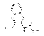 (S)-(1-benzyl-3-chloro-2-oxopropyl)carbamic acid methyl ester Structure