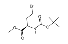 (R)-4-溴-2-((叔丁氧基羰基)氨基)丁酸甲酯结构式