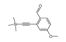 4-methoxy-2-(2-trimethylsilylethynyl)benzaldehyde Structure