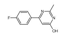 4-(4-fluorophenyl)-6-hydroxy-2-methylpyrimidine结构式