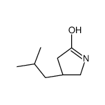 (4R)-4-(2-methylpropyl)pyrrolidin-2-one结构式