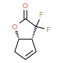 2H-Cyclopenta[b]furan-2-one,3,3-difluoro-3,3a,6,6a-tetrahydro-,(3aR-cis)-结构式