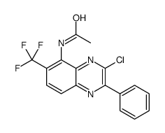 N-[3-chloro-2-phenyl-6-(trifluoromethyl)quinoxalin-5-yl]acetamide Structure