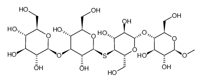 Methyl O-beta-D-glucopyranosyl-(1->3)-S-beta-D-glucopyranosyl-(1->4)-O-4-thio-beta-D-glucopyranosyl-(1->4)-beta-D-glucopyranoside picture