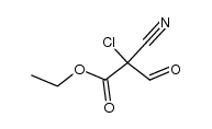 Chlorformylcyanessigsaeure-aethylester Structure