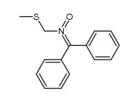 N-(Diphenylmethylene)(methylthio)methanamineN-oxide Structure
