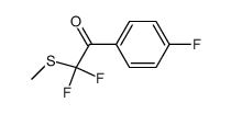 Ethanone, 2,2-difluoro-1-(4-fluorophenyl)-2-(methylthio)- (9CI) structure