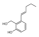 2-(hydroxymethyl)-3-pent-1-enylphenol结构式