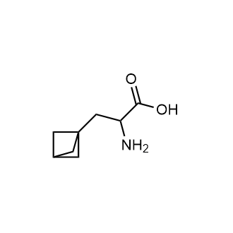 2-氨基-3-(双环螺[1.1.1]戊-1-基)丙酸结构式