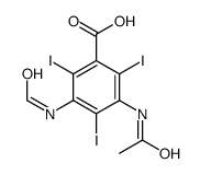 3-(Acetylamino)-5-(formylamino)-2,4,6-triiodobenzoic acid Structure