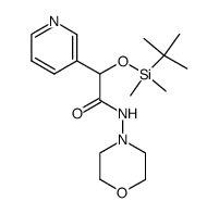 2-((tert-butyldimethylsilyl)oxy)-N-morpholino-2-(pyridin-3-yl)acetamide结构式