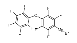 (4-pentafluoro phenoxy) (tetrafluoro phenyl) magnesiumbromide Structure