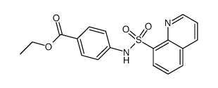 Ethyl 4-(8-quinolinesulfonylamido)benzoate Structure