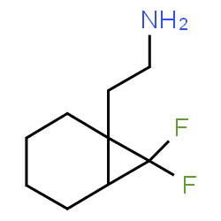 2-(7,7-二氟双环[4.1.0]庚基-1-基)乙-1-胺结构式