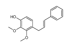 2,3-Dimethoxy-4-[(E)-3-phenyl-2-propenyl]phenol Structure
